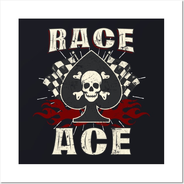 Race Ace Biker Gift Wall Art by Foxxy Merch